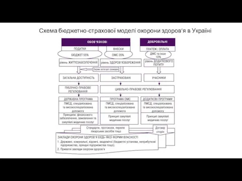 Схема бюджетно-страхової моделі охорони здоров’я в Україні