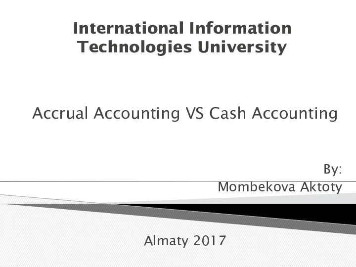Accrual Accounting VS. Cash Accounting
