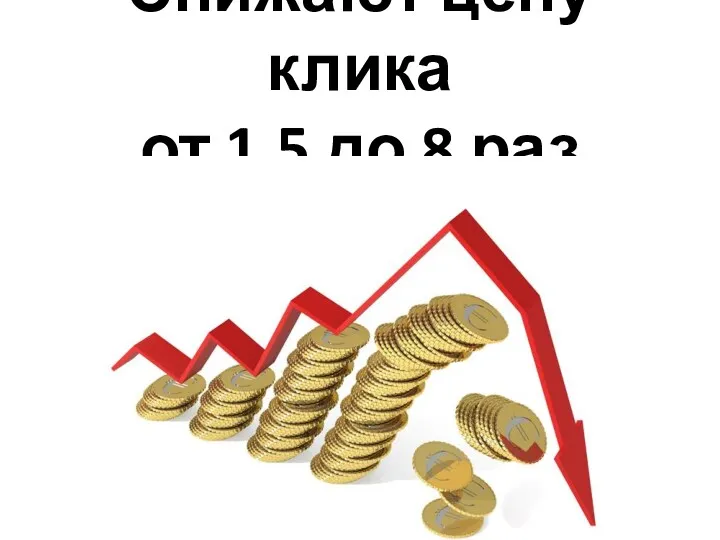 Снижают цену клика от 1,5 до 8 раз