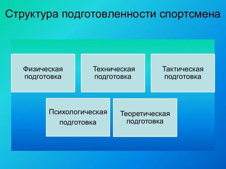 Структура подготовленности спортсмена