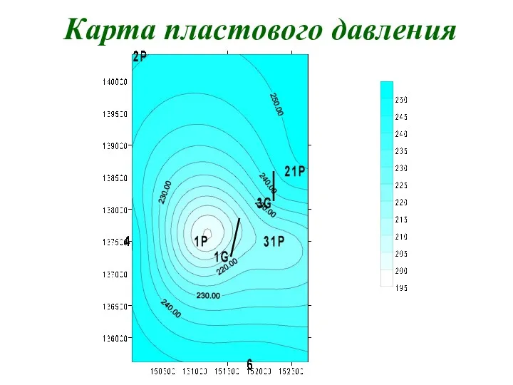 Карта пластового давления