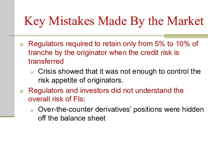 Key Mistakes Made By the Market Regulators required to retain