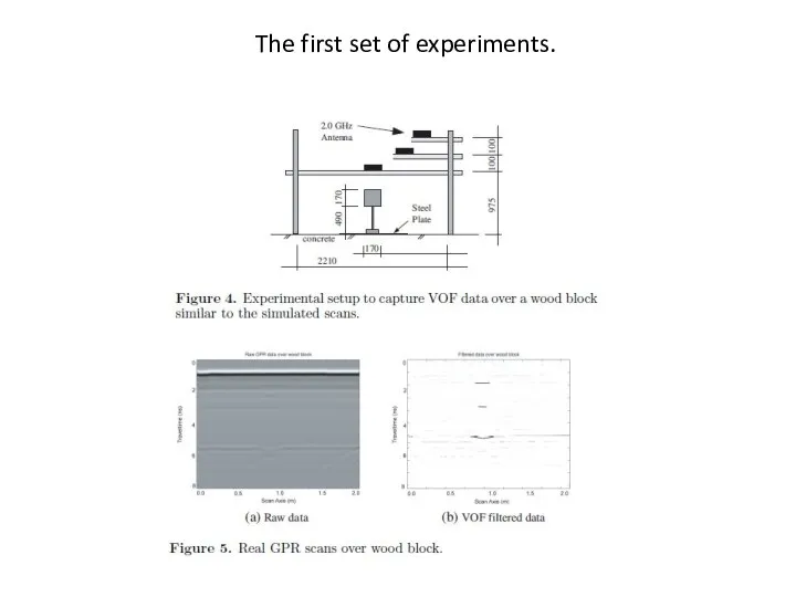 The first set of experiments.