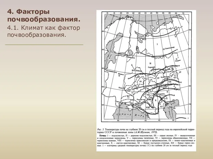 4. Факторы почвообразования. 4.1. Климат как фактор почвообразования.