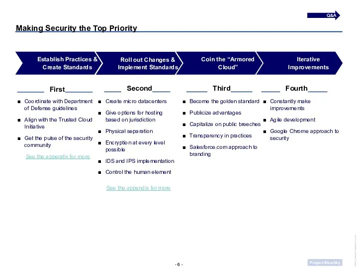 Making Security the Top Priority Create micro datacenters Give options