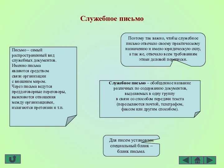 Служебное письмо Поэтому так важно, чтобы служебное письмо отвечало своему