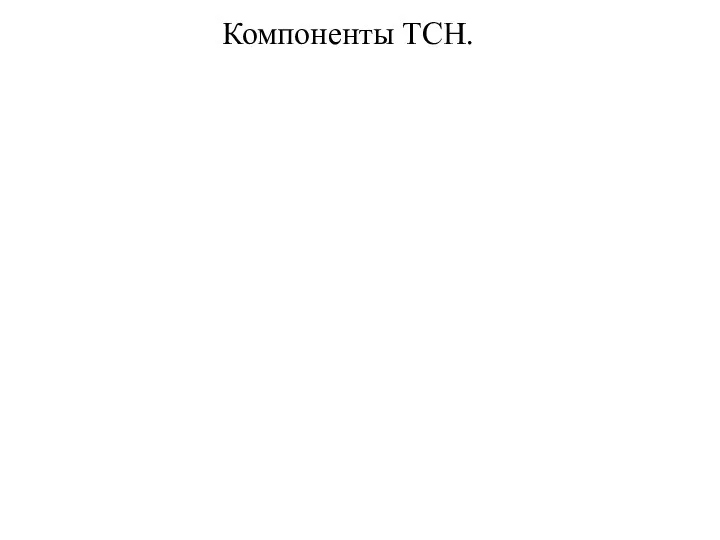 Компоненты ТСН.