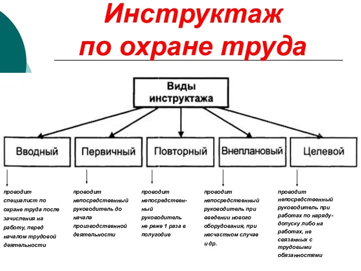 Инструктаж по охране труда проводит специалист по охране труда после