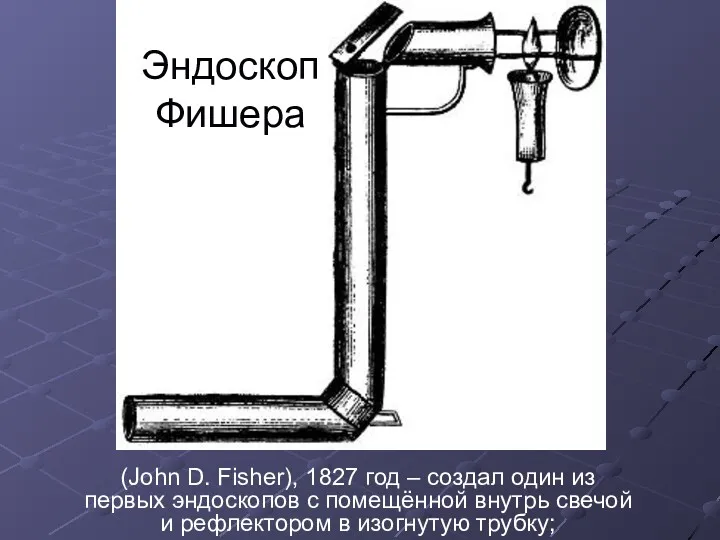 Эндоскоп Фишера (John D. Fisher), 1827 год – создал один