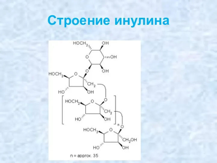 Строение инулина