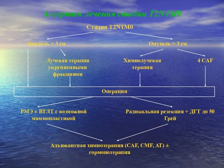 Алгоритм лечения стадии T2N1M0