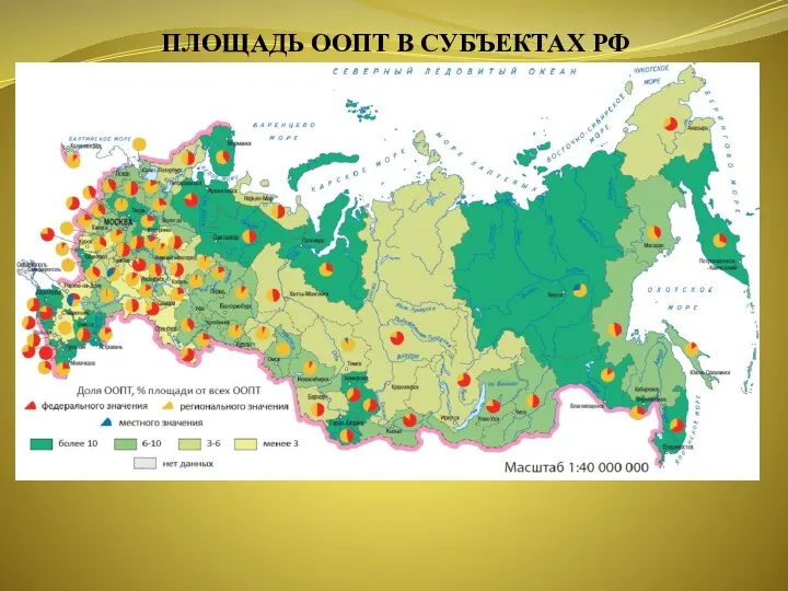 ПЛОЩАДЬ ООПТ В СУБЪЕКТАХ РФ