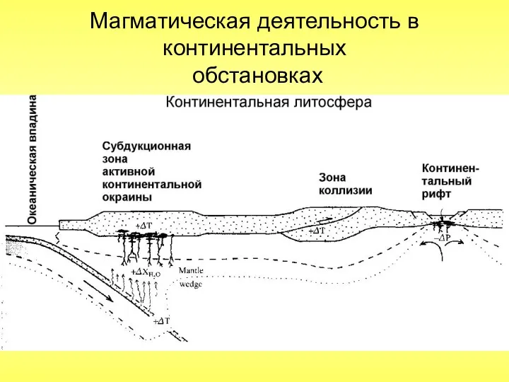 Магматическая деятельность в континентальных обстановках