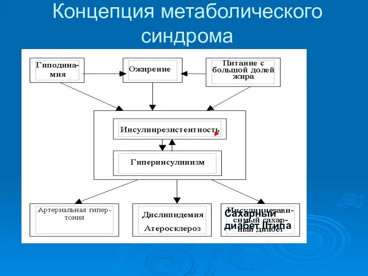 Концепция метаболического синдрома Сахарный диабет IIтипа