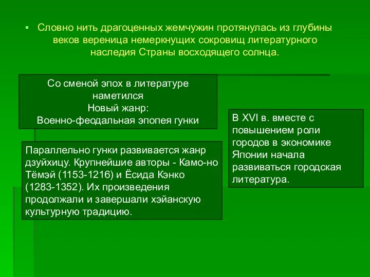 Словно нить драгоценных жемчужин протянулась из глубины веков вереница немеркнущих