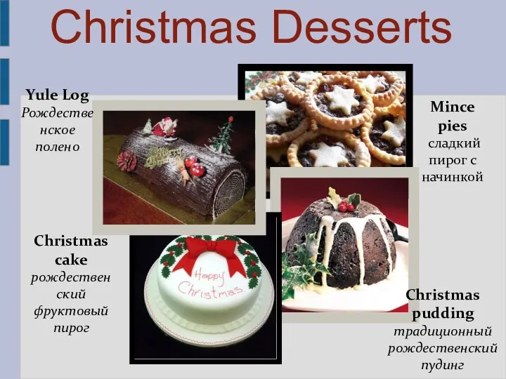 Christmas Desserts Mince pies сладкий пирог с начинкой Christmas pudding