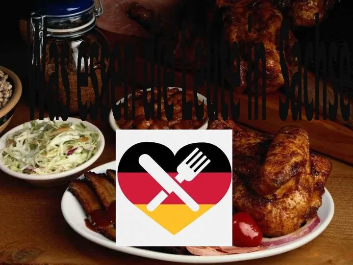 Was essen die Leute in Sachsen?