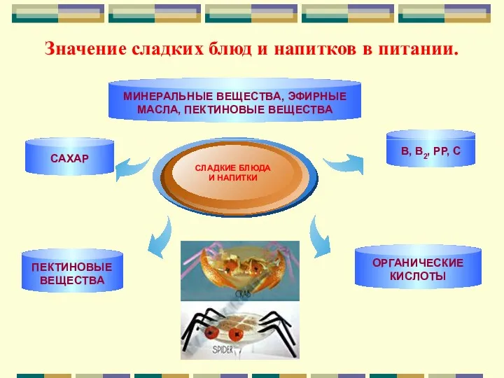 Значение сладких блюд и напитков в питании. СЛАДКИЕ БЛЮДА И