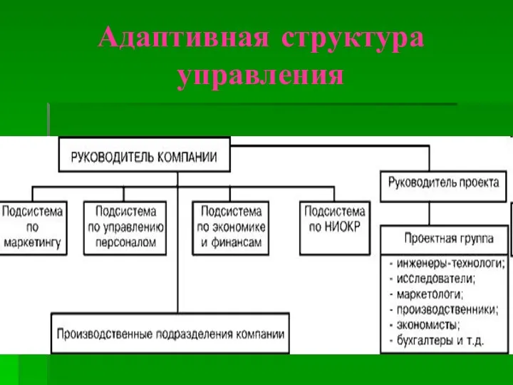 Адаптивная структура управления