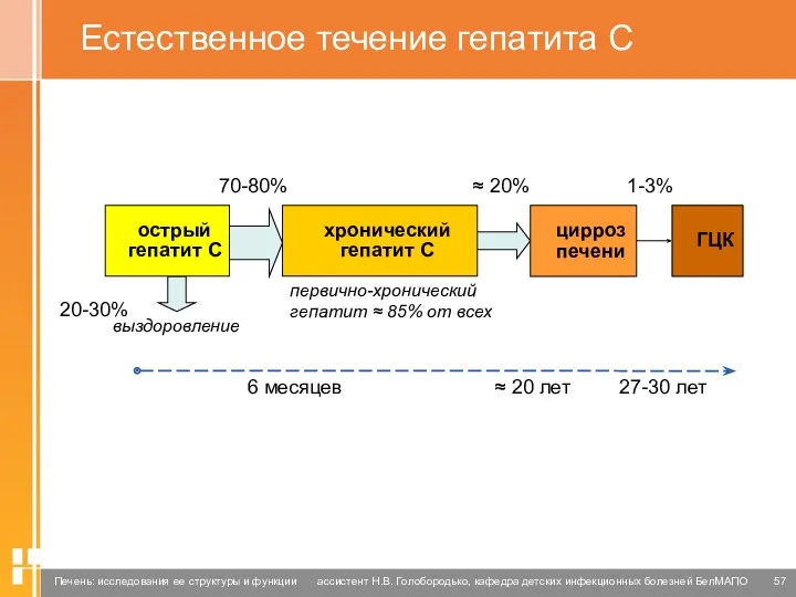 Естественное течение гепатита С