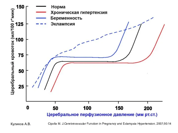 Куликов А.В. Cipolla M. J.Cerebrovascular Function in Pregnancy and Eclampsia Hypertension. 2007;50:14