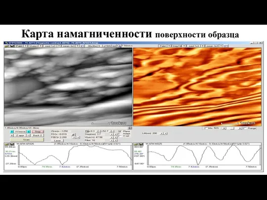 Карта намагниченности поверхности образца