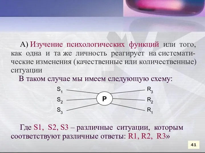 А) Изучение психологических функций или того, как одна и та