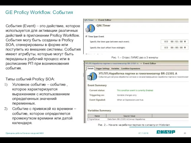 GE Proficy Workflow. События События (Event) – это действие, которое