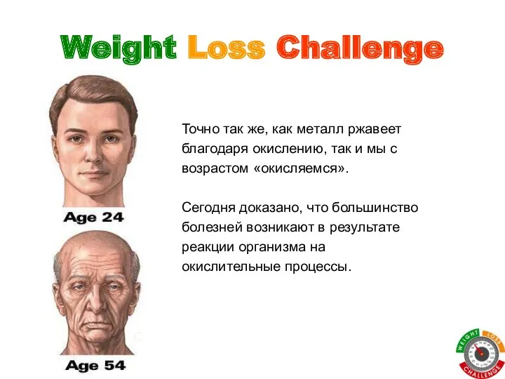 Weight Loss Challenge Точно так же, как металл ржавеет благодаря