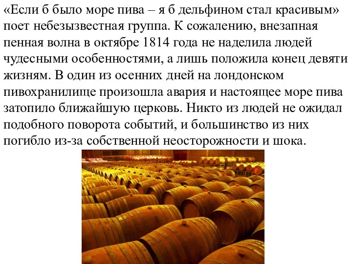 «Если б было море пива – я б дельфином стал