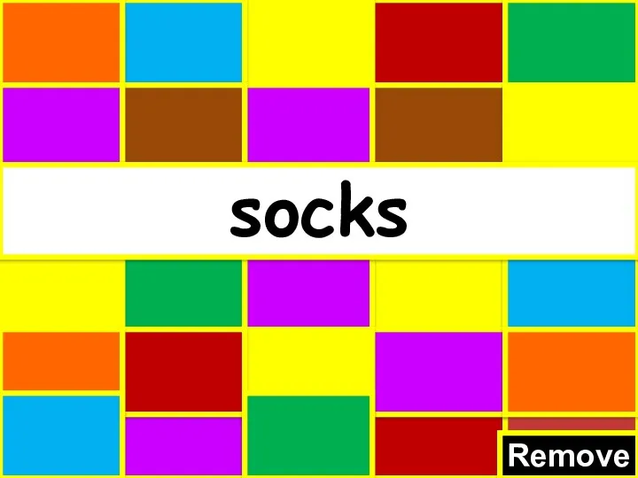 Remove socks