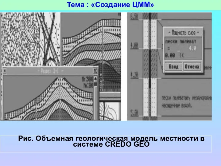 Тема : «Создание ЦММ»