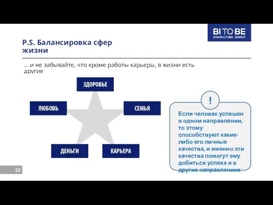 P.S. Балансировка сфер жизни … и не забывайте, что кроме