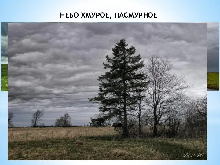 НЕБО ХМУРОЕ, ПАСМУРНОЕ