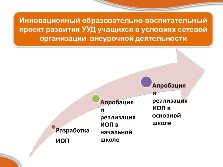 Инновационный образовательно-воспитательный проект развития УУД учащихся в условиях сетевой организации внеурочной деятельности