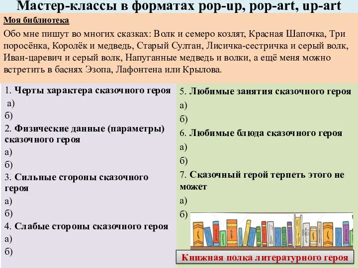 Мастер-классы в форматах pop-up, pop-аrt, up-аrt Моя библиотека Обо мне