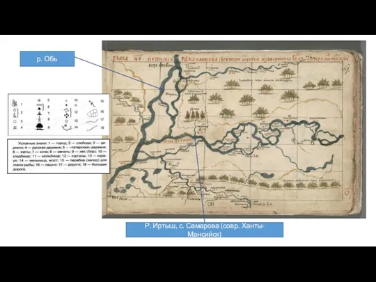 р. Обь Р. Иртыш, с. Самарова (совр. Ханты-Мансийск)