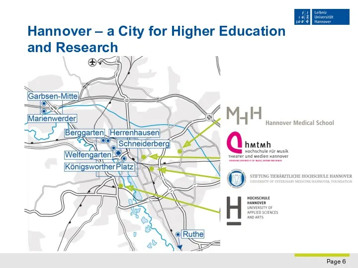 Hannover – a City for Higher Education and Research