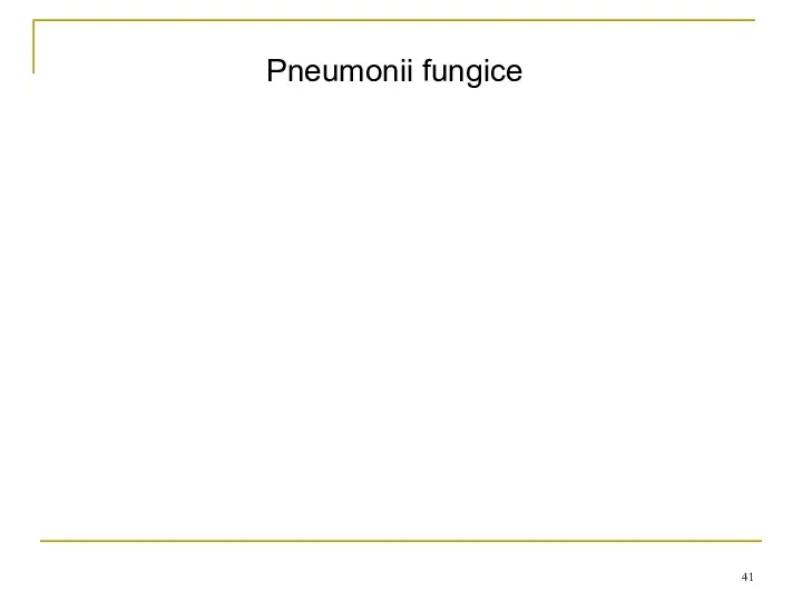 Pneumonii fungice