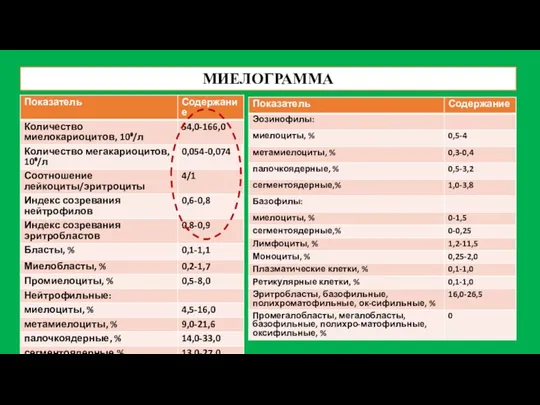 МИЕЛОГРАММА