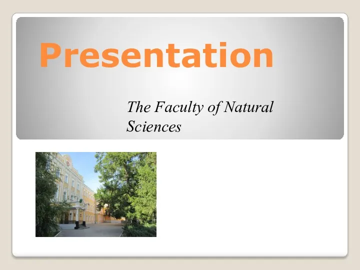 The faculty of natural sciences has six departments