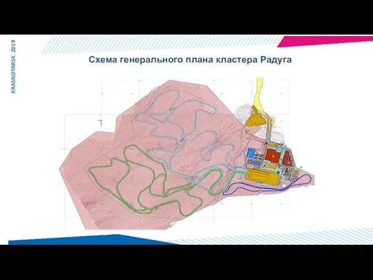 Схема генерального плана кластера Радуга KRASNOYARSK 2019