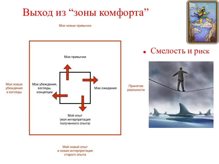 Выход из “зоны комфорта” Смелость и риск