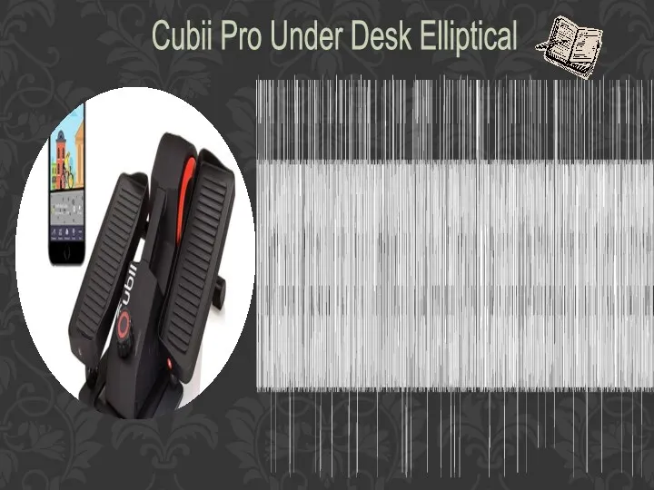 The Cubii Pro Under Desk Elliptical is a portable device