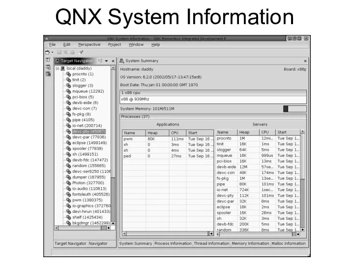 QNX System Information