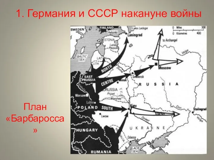 1. Германия и СССР накануне войны План «Барбаросса»