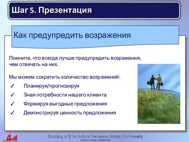 Как предупредить возражения Помните, что всегда лучше предупредить возражения, чем