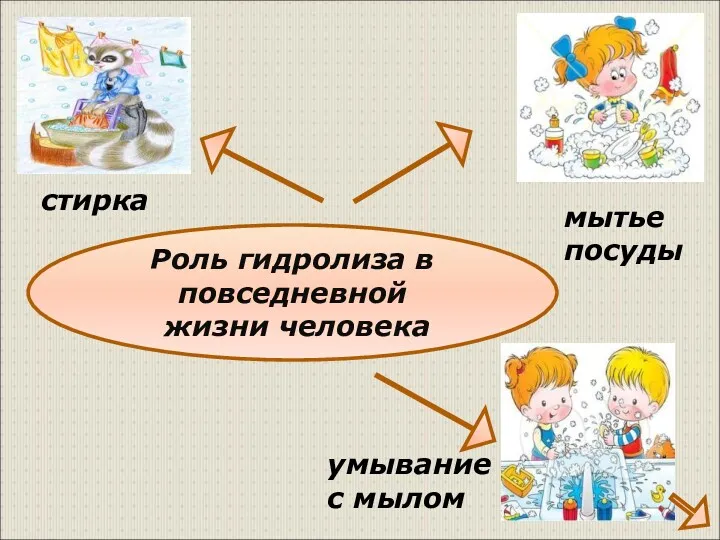 стирка мытье посуды умывание с мылом Роль гидролиза в повседневной жизни человека