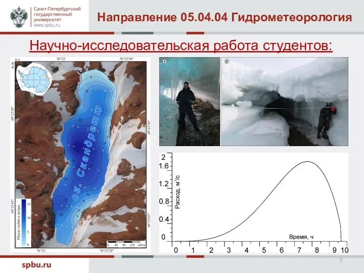 Научно-исследовательская работа студентов: Направление 05.04.04 Гидрометеорология