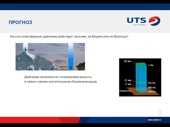 ПРОГНОЗ На кого атмосферное давление действует сильнее, на Марию или